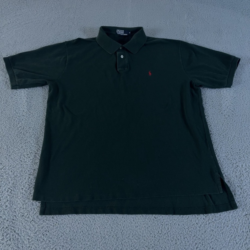 LOT OF 2 Polo Ralph Lauren Polo Shirt Mens XL Gray Green Short Sleeve Pony Pique - Picture 2 of 10